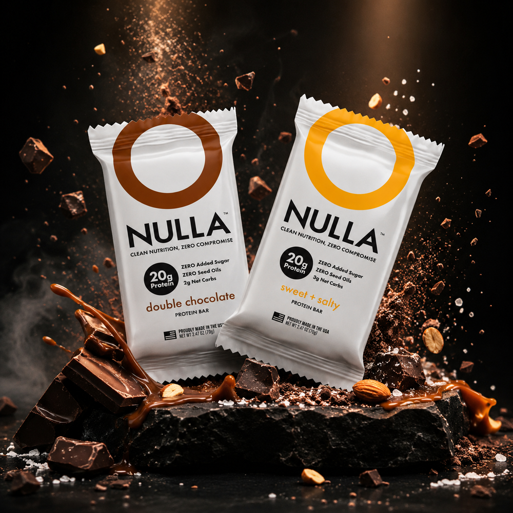 CleanForm Nutrition Nulla Protein Bar - 2 Flavors - Box of 12