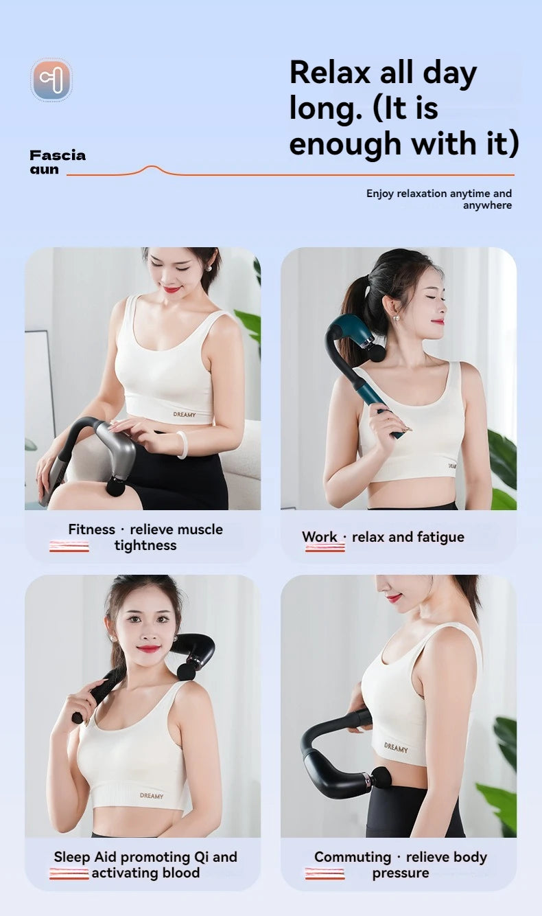 Extended Handle Electric Massage Gun